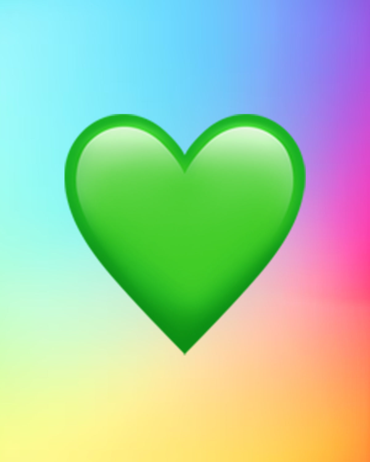 💚 Green Heart Hoodie