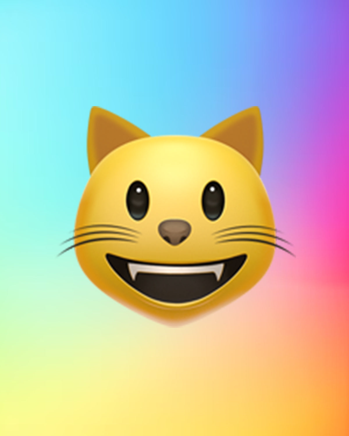 😺 Smiling Cat with Open Mouth T-Shirt