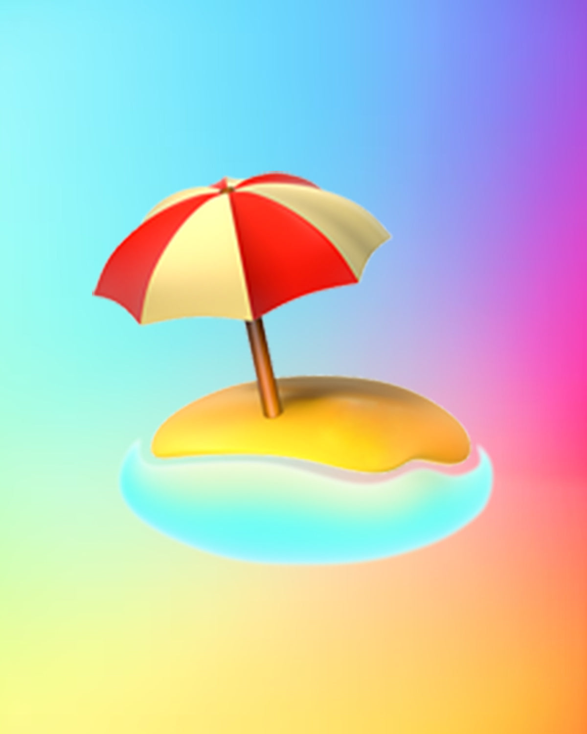 🏖️ Beach with Umbrella T-Shirt